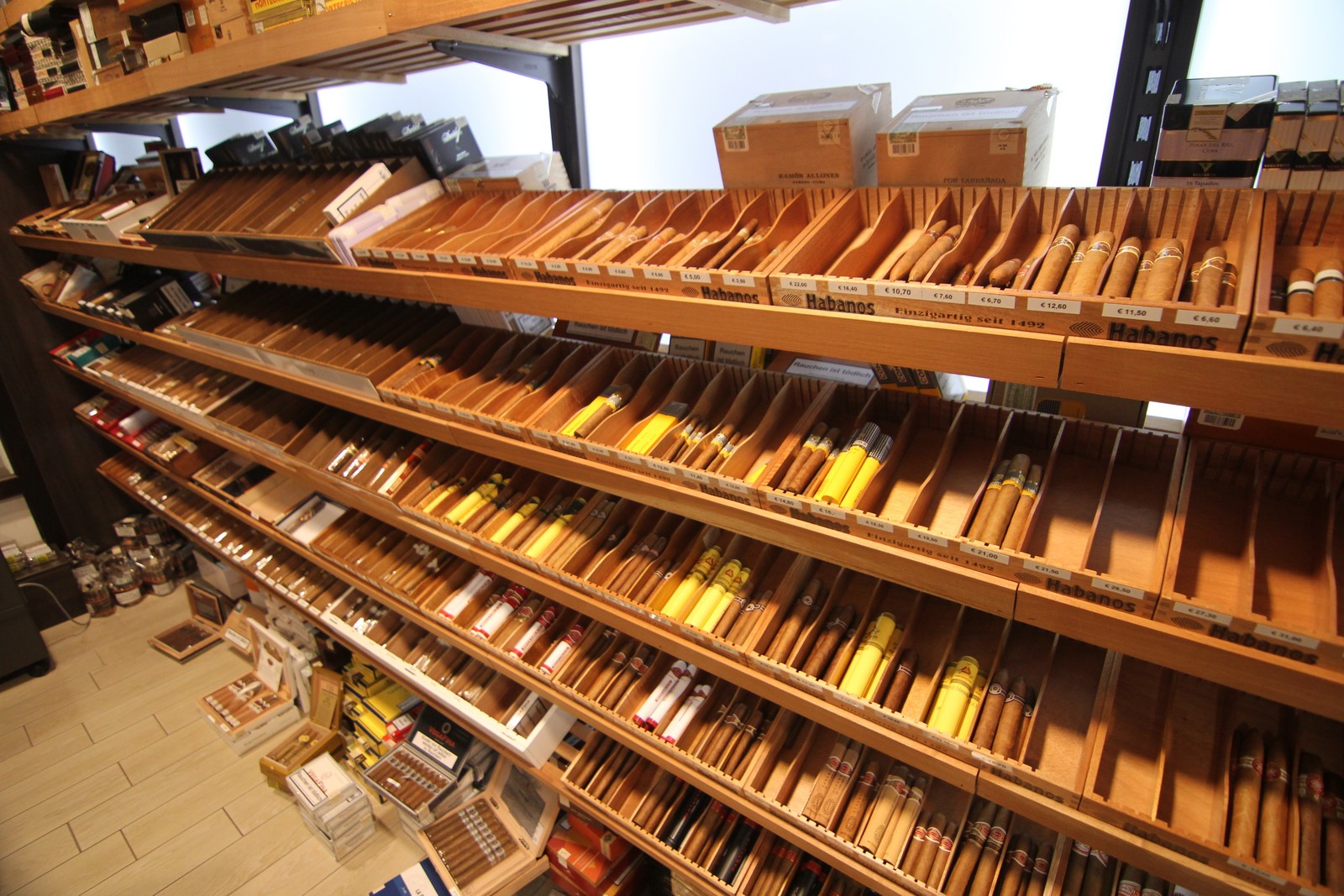 Humidor mit Zigarren